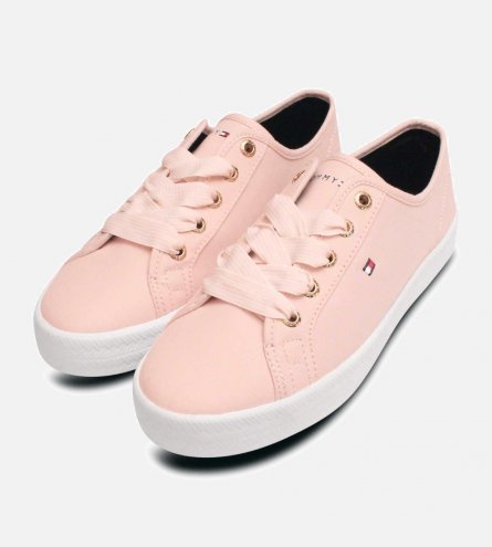 Tommy Hilfiger Pale Pink Nautical Style Sneaker Shoes