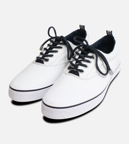 Vilebrequin Mens White Atoll Cupsole Shoes