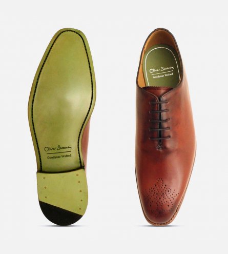 Oliver Sweeney Brown Goodyear Wholecut Oxford Brogue