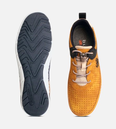 Bugatti Light Tan Suede Leather Designer Casual Shoes