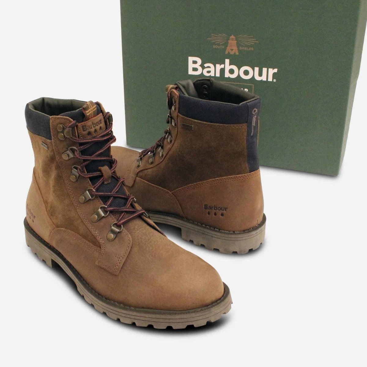 Barbour Chiltern II Olive Brown Waterproof Walking Boots display picture 1