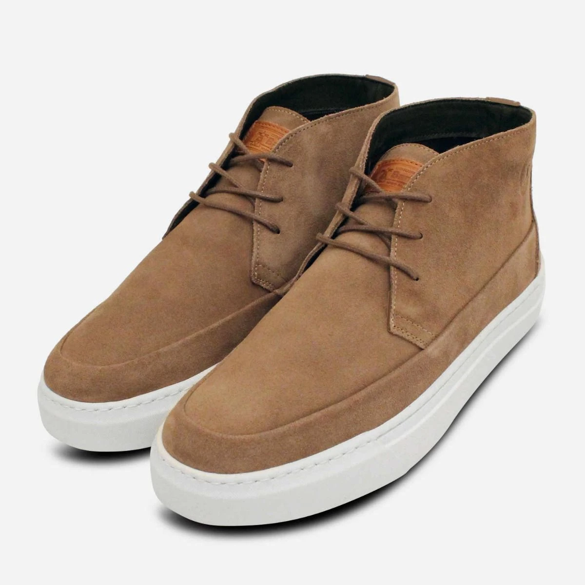 Barbour Casual Sand Suede Mens Lace Up Chukka Boot display picture 2
