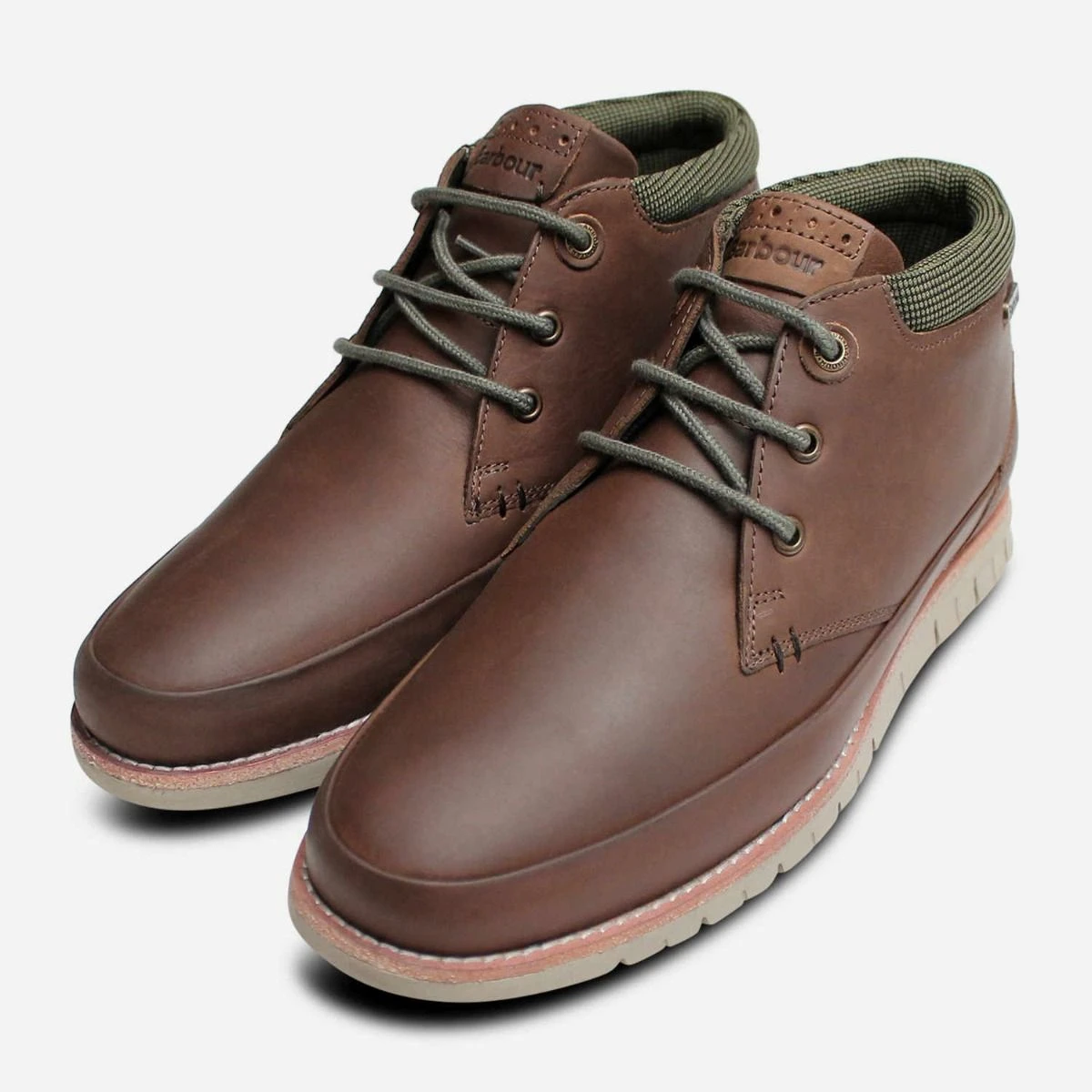 Barbour Nelson III Lightweight Casual Boots in Choco display picture 3
