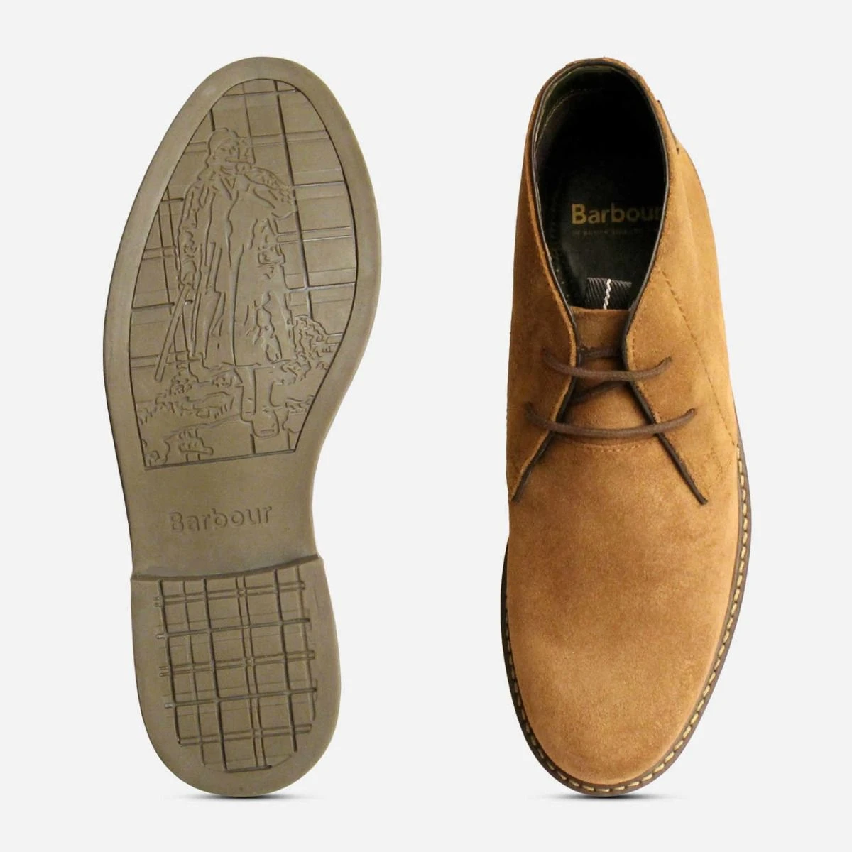 Barbour Ginger Suede Readhead Lace Up Chukka Boots display picture 1