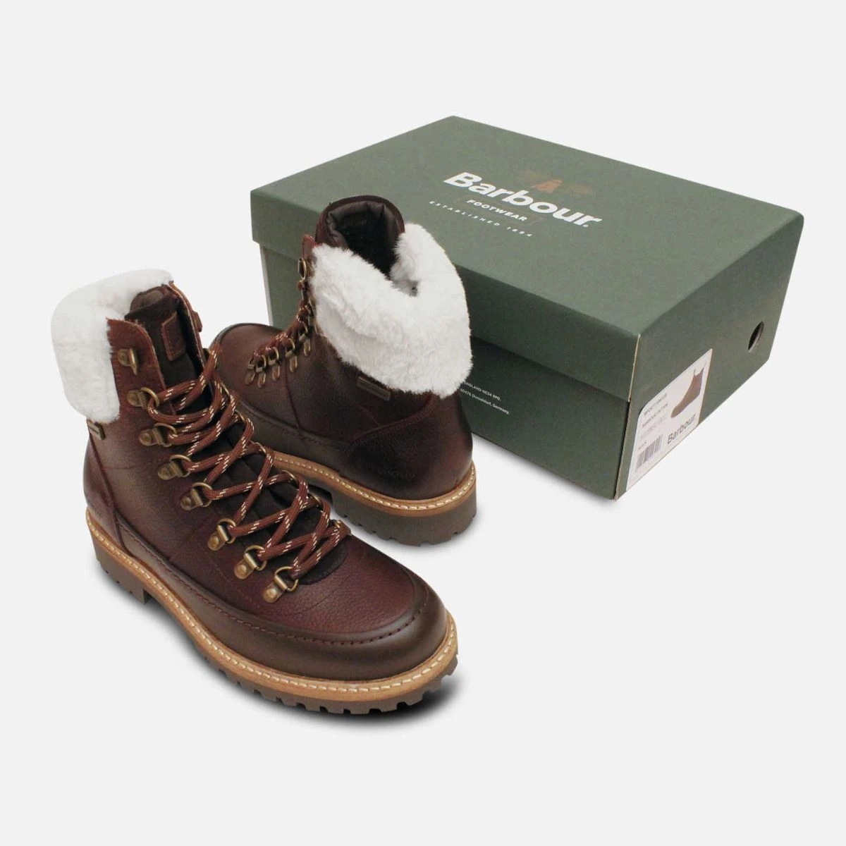 Barbour Cain Walking Shoe Size 11 Barbour Waterproof Warm Lined Hiking Boots in Black main image 3