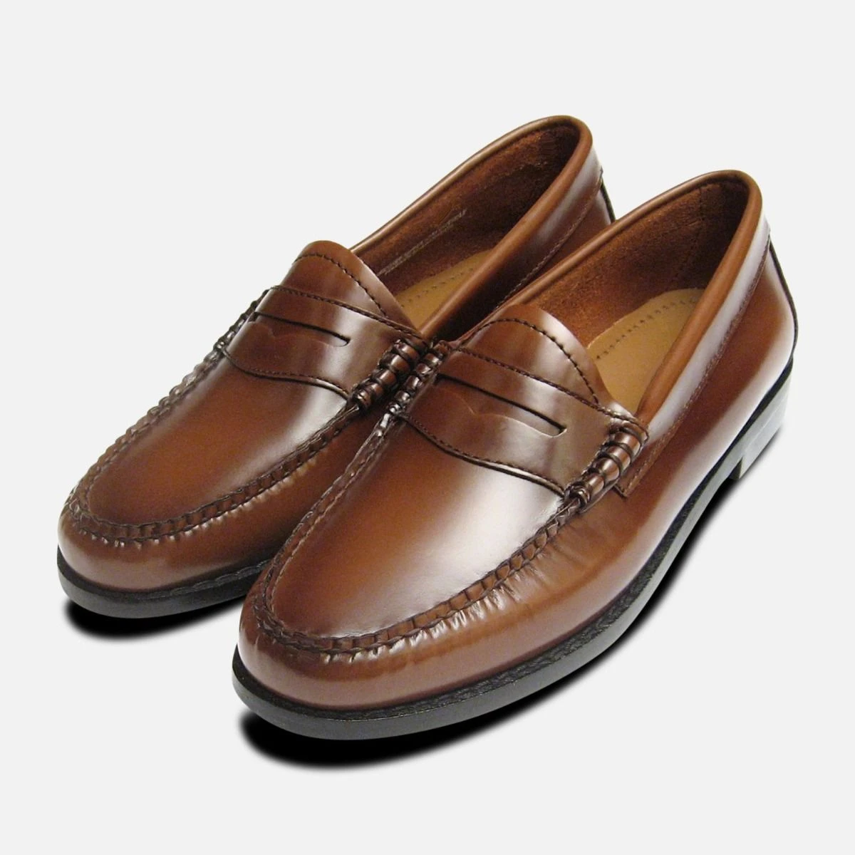 Tan Leather Womens G.H. Bass Shoes