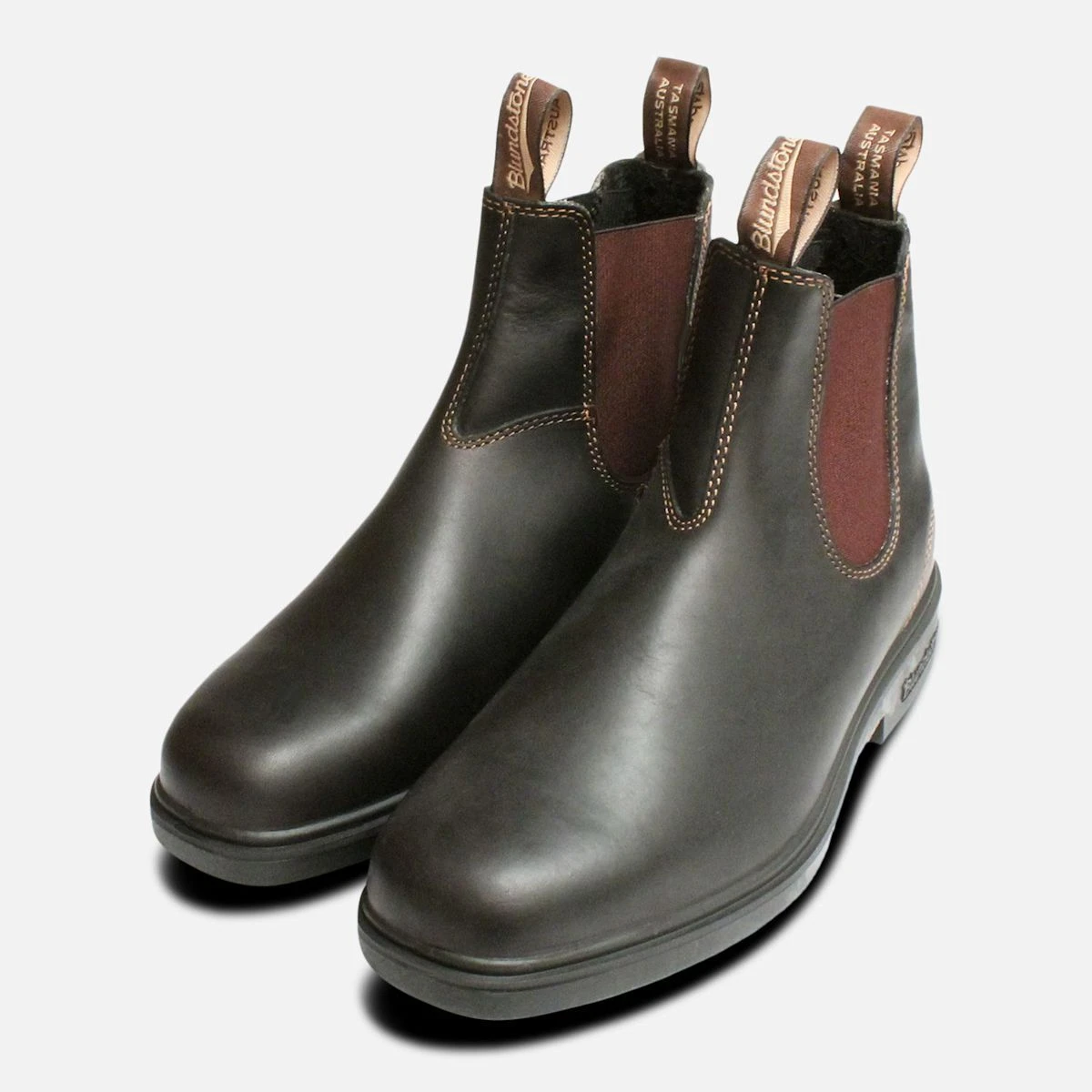 Womens Blundstone 062 Stout Brown Ankle Chelsea Boots