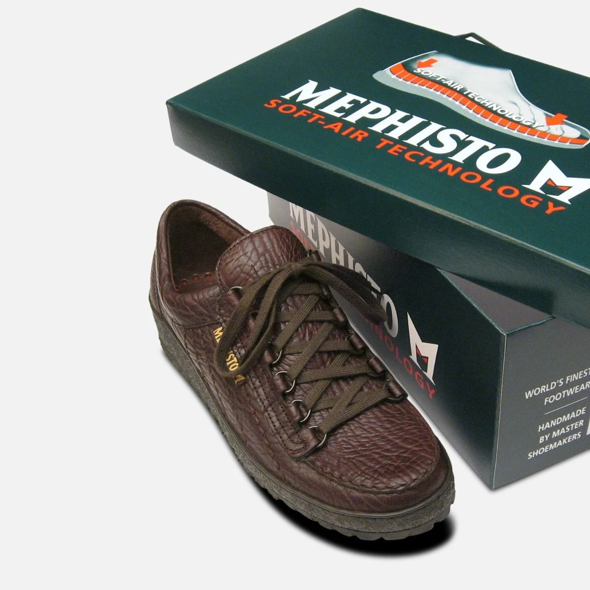 Mens Mephisto Shoes Rainbow in Brown