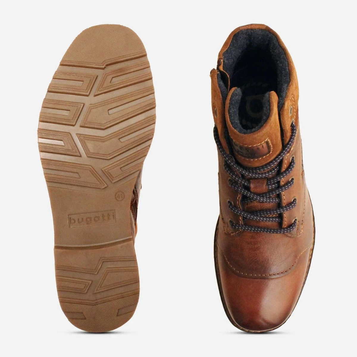 Bugatti Mens Designer Brown Warm Lined Casual Walking Boot display picture 3