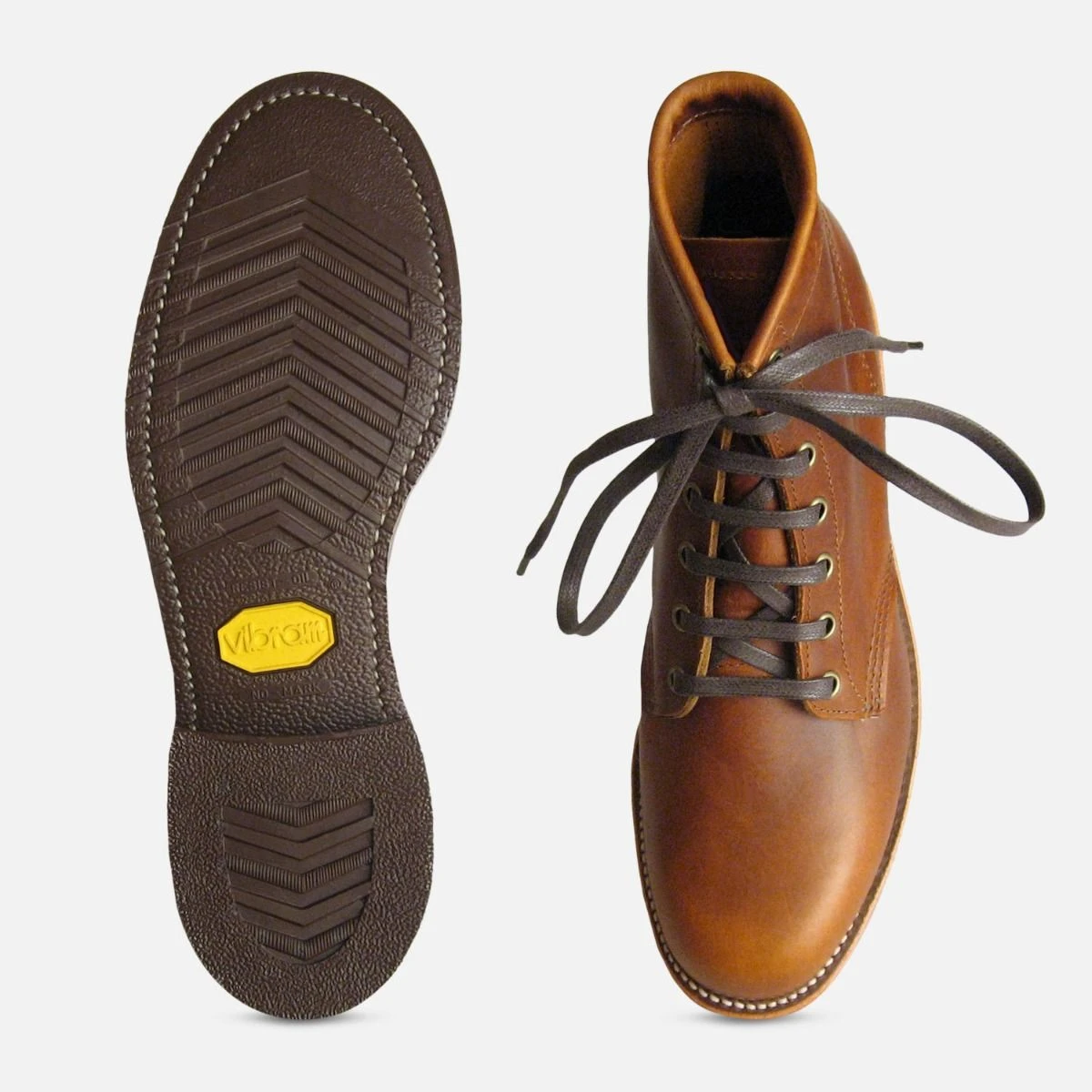 Chippewa Tan Renegade Leather Lace Up Boots Vibram Sole display picture 1