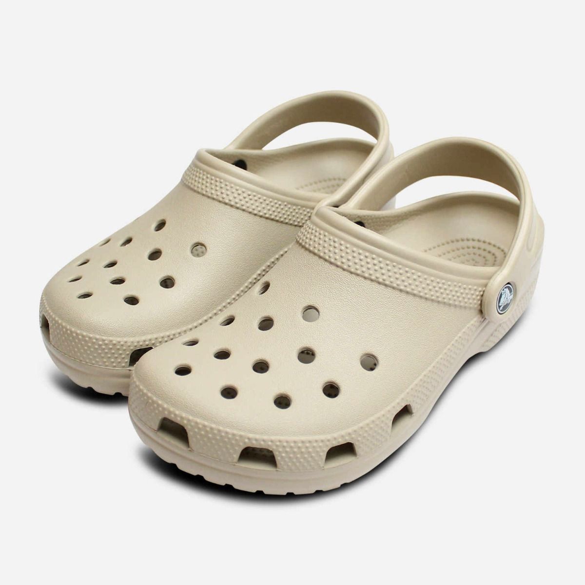 Crocs Classic Clog in Cobblestone Beige for Women display picture 3
