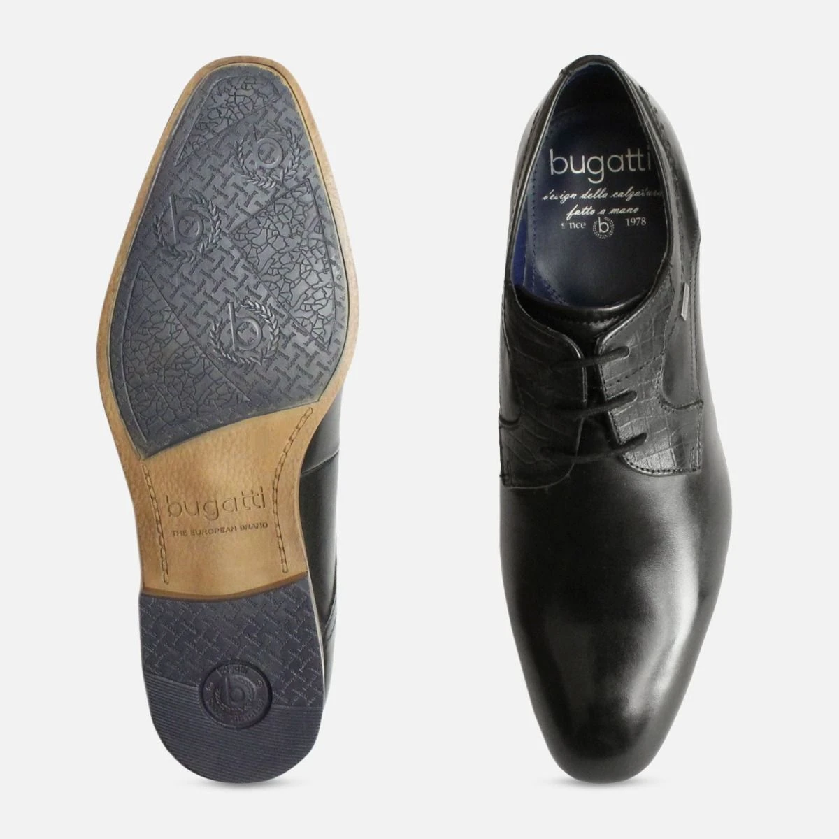 black and white party dress code Black Oxfords | Mens Classic Lace-Up Style main image 1