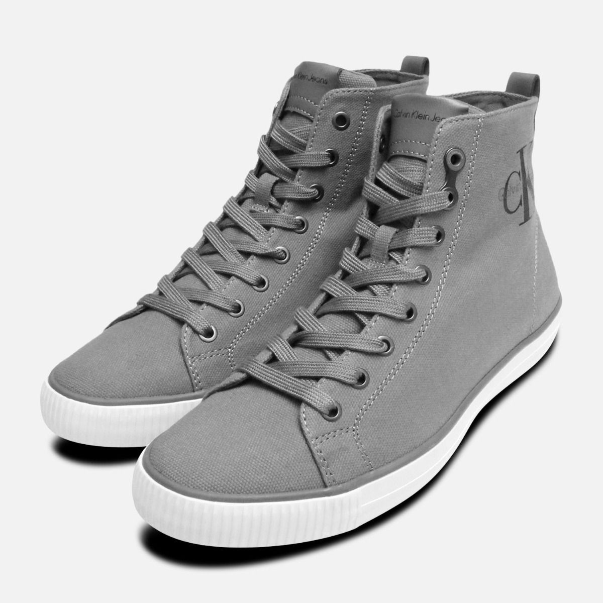 Grey Cupsole Arthur Hi Tops by Calvin Klein Shoes display picture 1