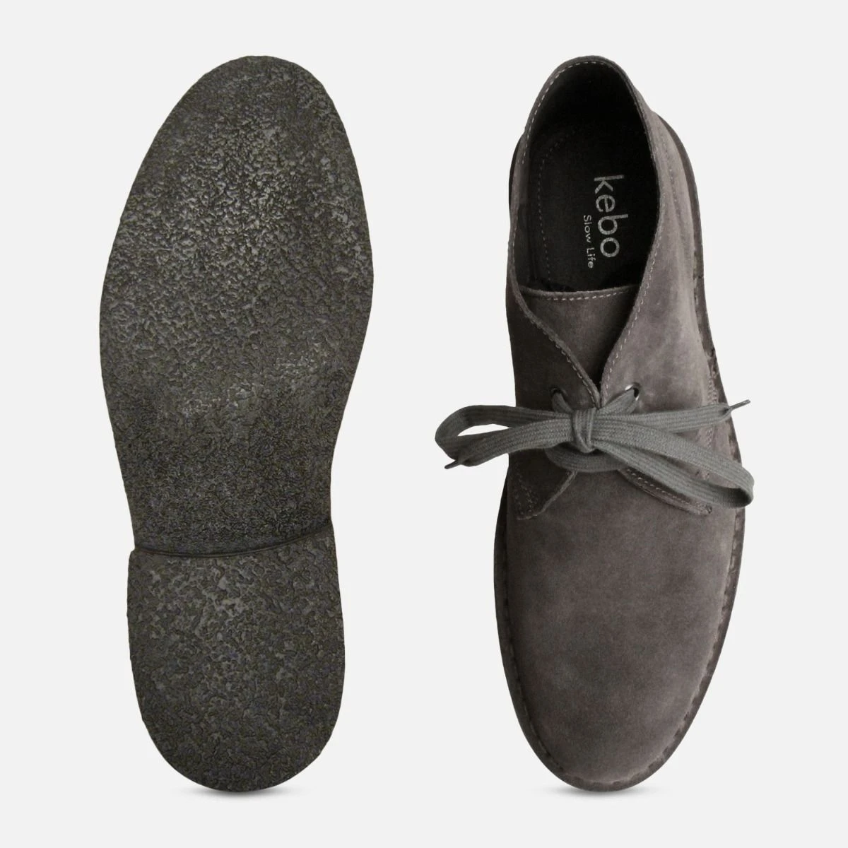 NWOB Dark Gray Sued Boots by Soldini Italy in Size 42 Marco Italian Sueded Calfskin Chukka Boot in Grey by Zelli  main image 3