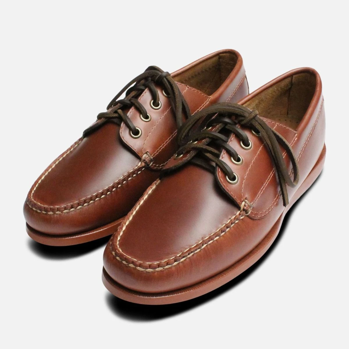 Bass Jackman Waxy Brown Pull Up Mens Boat Shoes