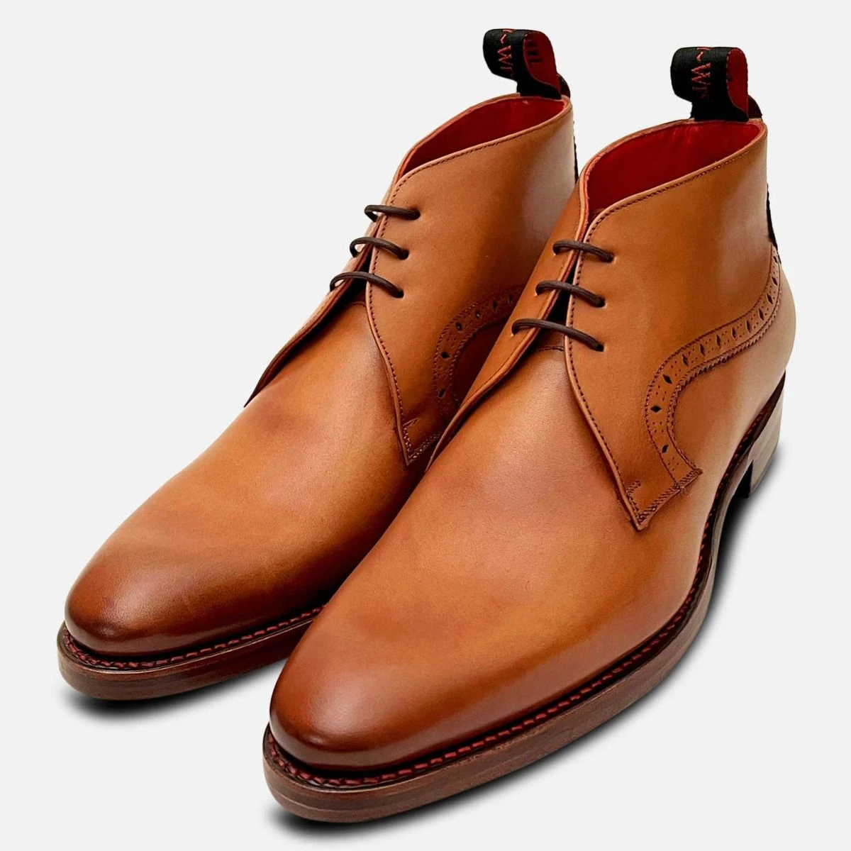 Jeffery West Premium Honey Tan Mens Chukka Boots display picture 2