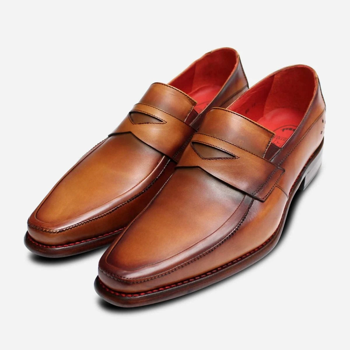 MAATE & Loafers Penny Shadow Mahogany Premium West Jeffery JEFFERY ブラウン SONS パンツ