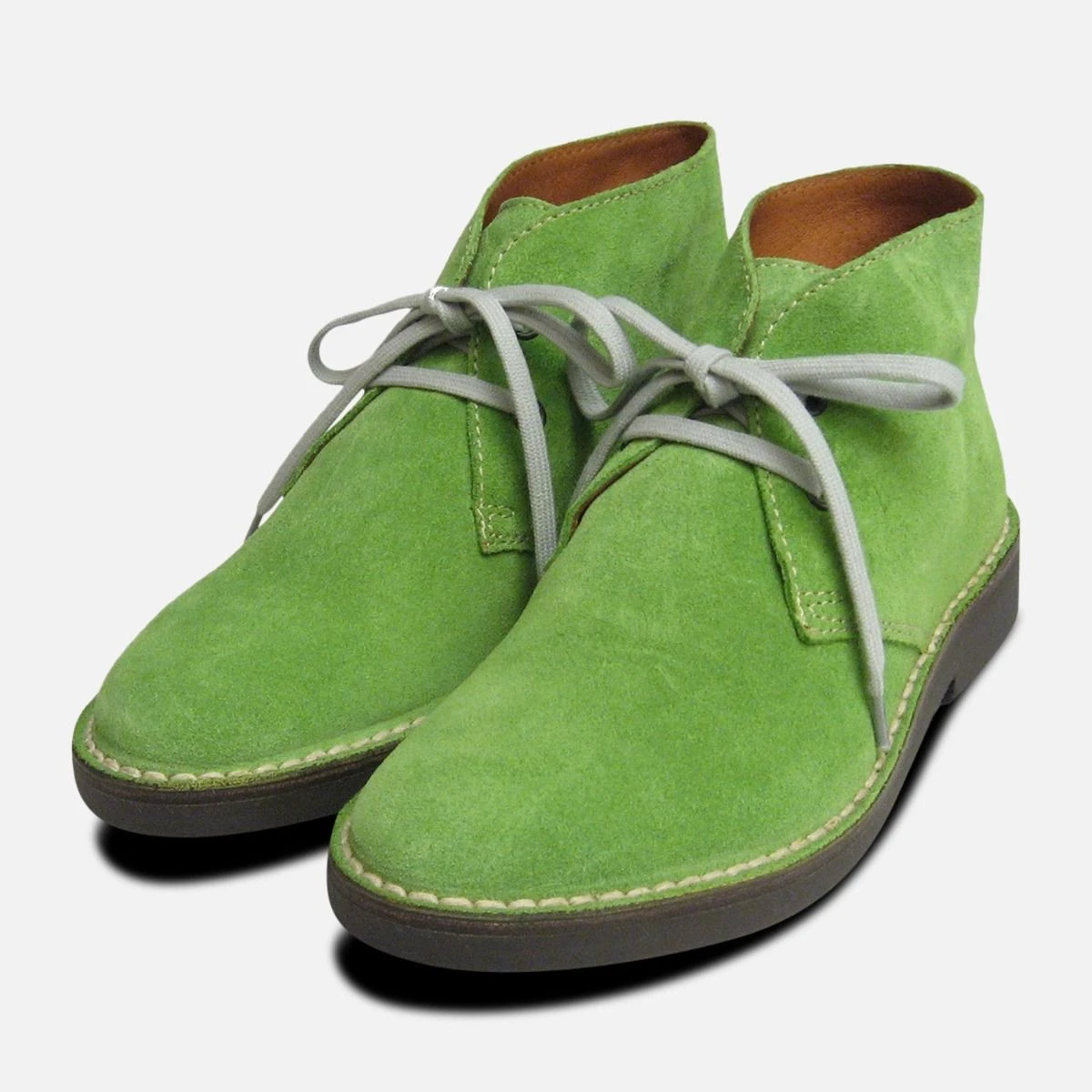 Lime Green Suede Italian Arthur Knight Desert Boots