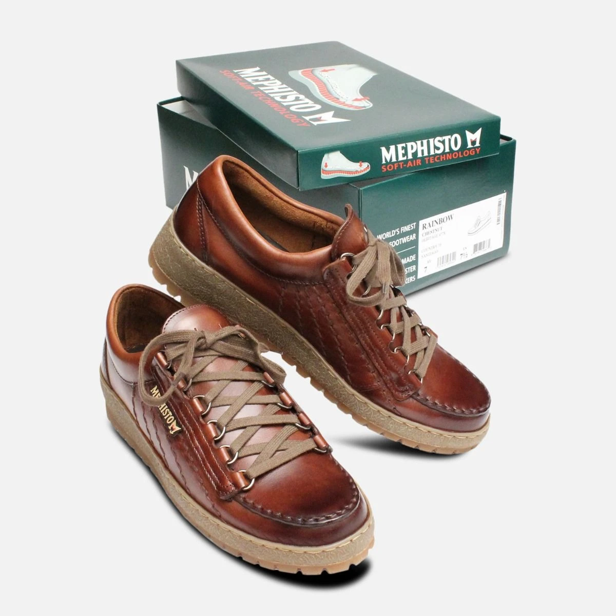 Waxy Chestnut Rainbow Mephisto Shoes