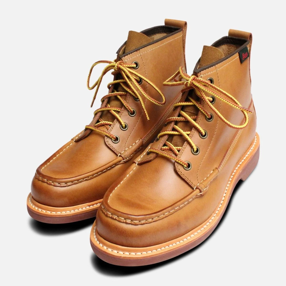 G.H.Bass Quail Hunters Chukka Tan Leather Boot‎ Men\'s Size 10 Rugged Originally designed for hard service, the handsewn Quail  main image 4