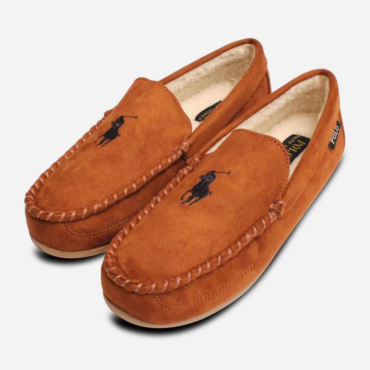 Ralph Lauren Declan II Warm Snuff Brown Mens Slipper