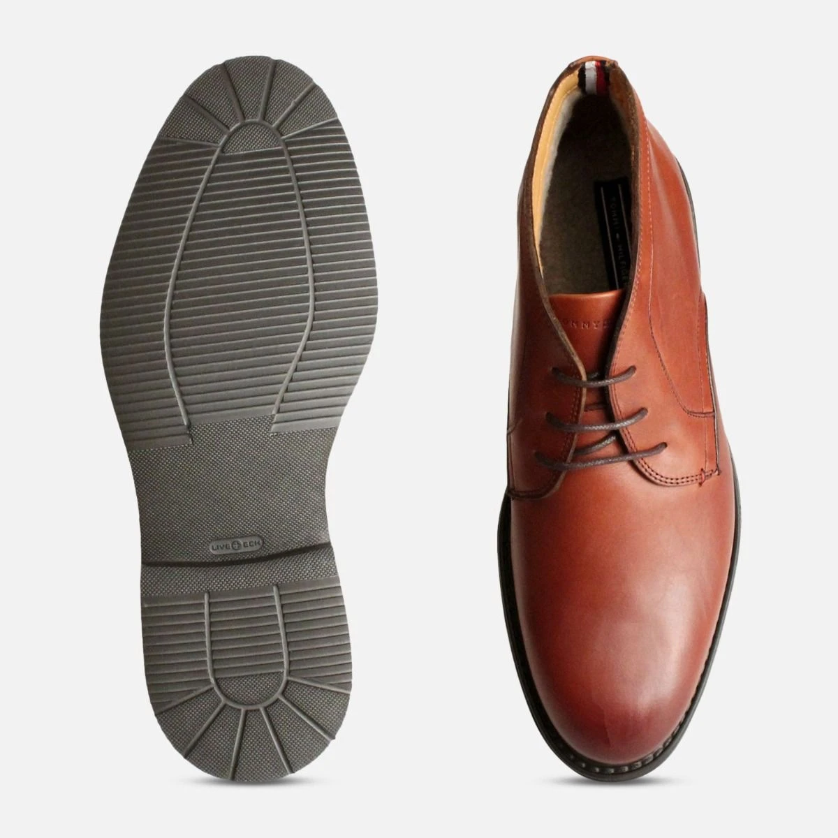 Tommy Hilfiger Luxury Cognac Austin Chukka Boots display picture 2