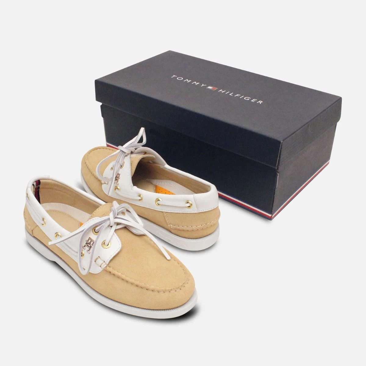 Tommy Hilifingr leather Cream Oxford Shoes with Suede Material and Sturdy Sole Hazel Womens Oxford Shoe Brown | Sale | Propét main image 3
