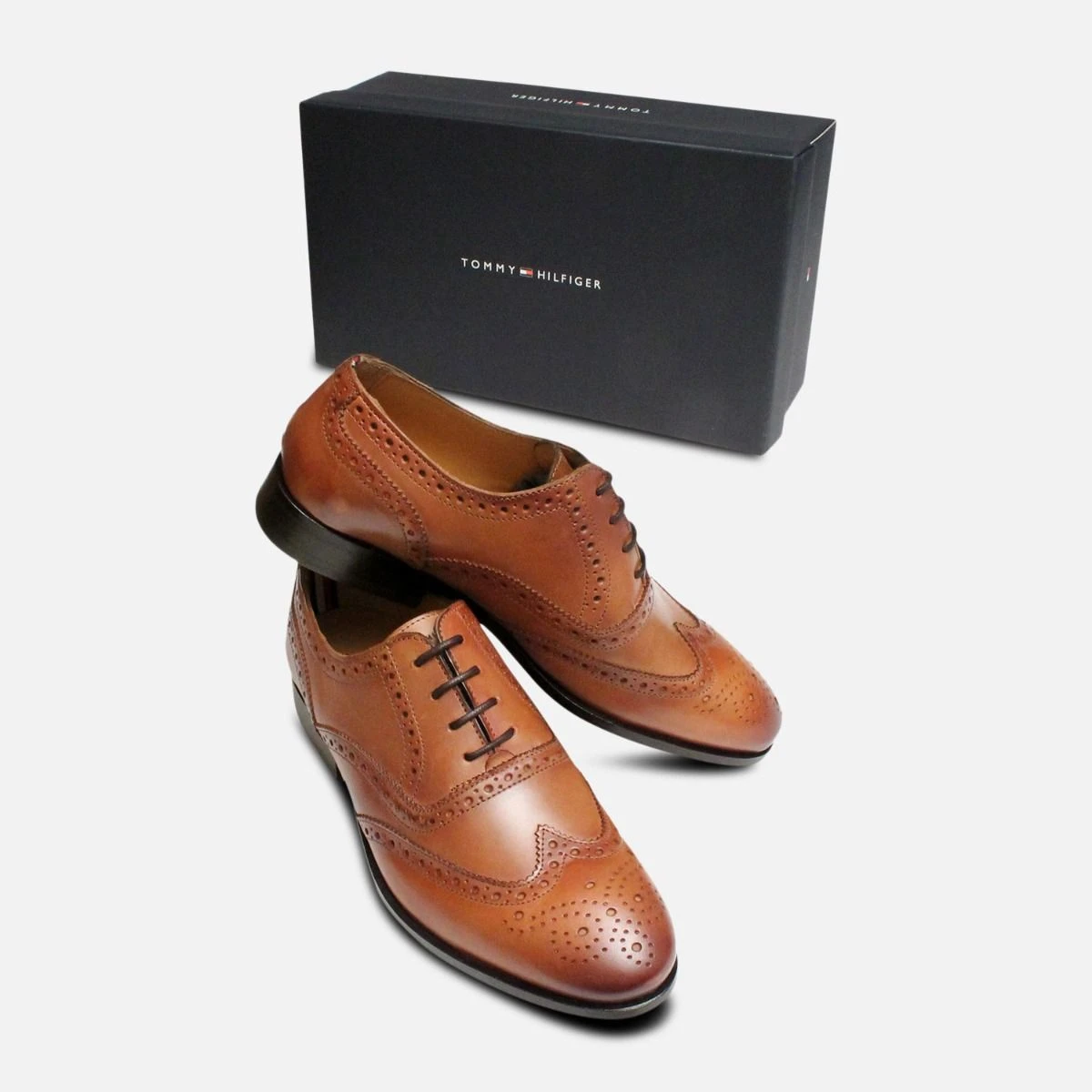 Tommy Hilfiger Brandy Brown Bennett Oxford Brogues