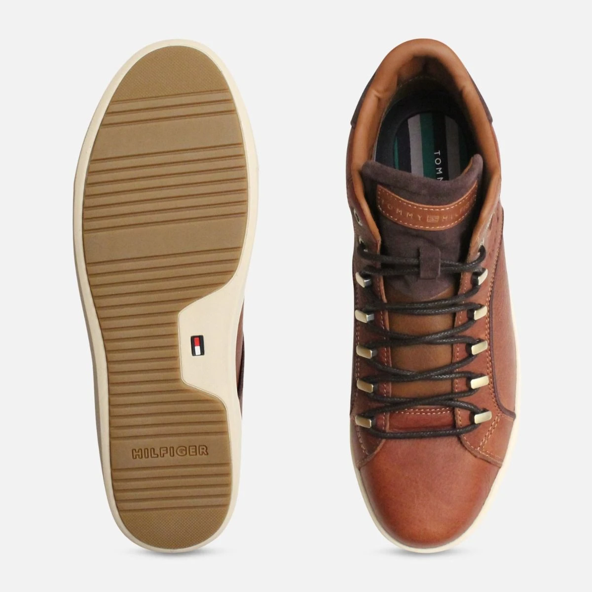 Tommy Hilfiger Men’s Chestnut Brown Lace-Up Casual Sneakers Tommy Hilfiger Trainers - brown - Zalando main image 3
