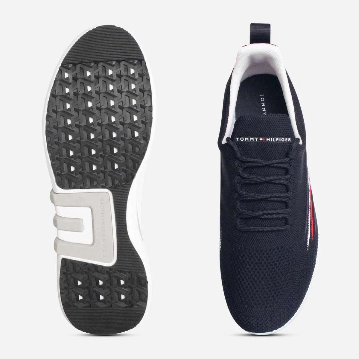 Tommy Hilfiger Men’s Navy Knit Derby Shoes Tommy Hilfiger Hiser Knit | SHOE DEPT ENCORE main image 3