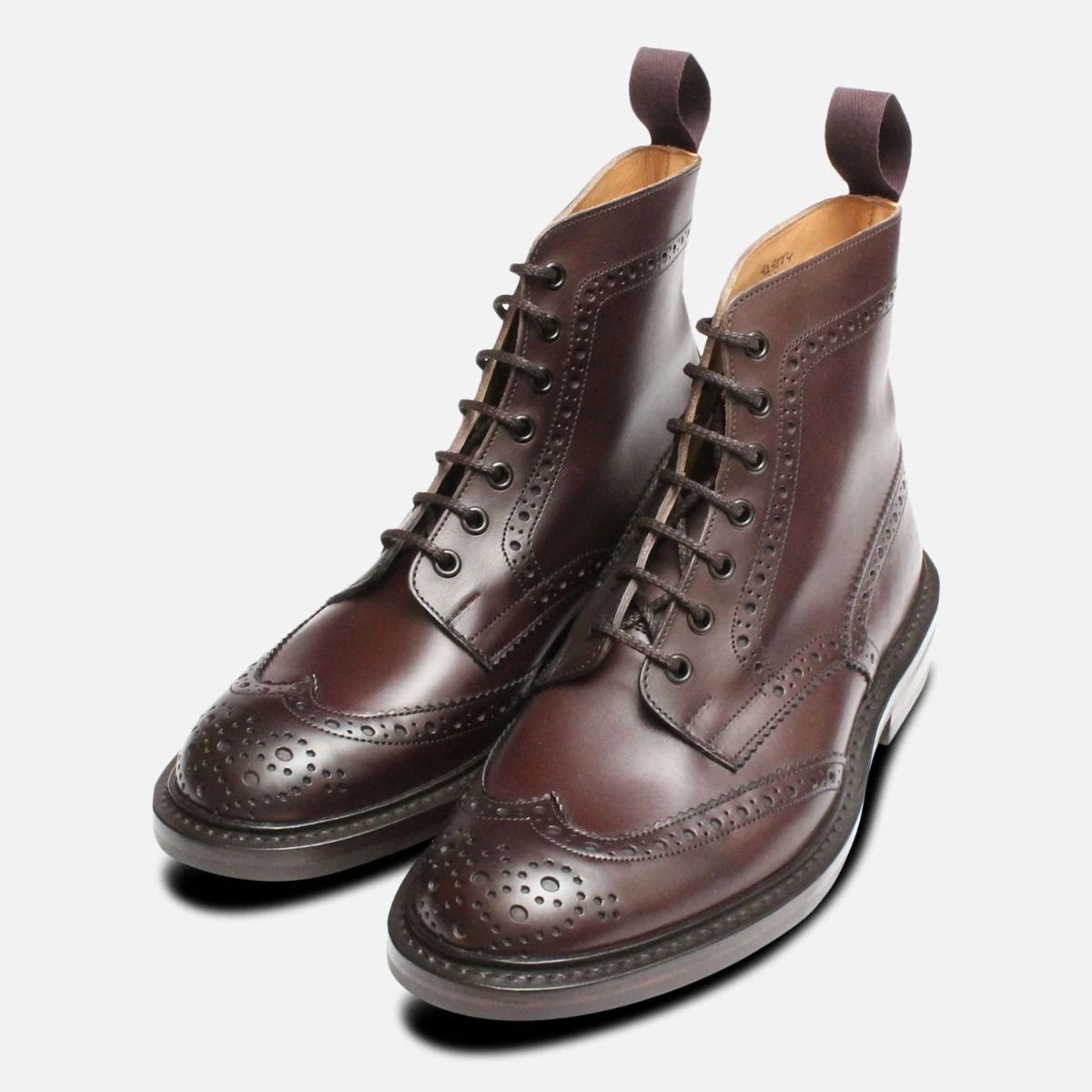 Trickers Stow Brown Dainite Brogue Boot
