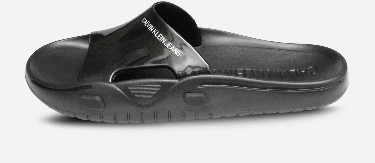 Calvin Klein Designer Black Francesco Rubber Beach Sandals