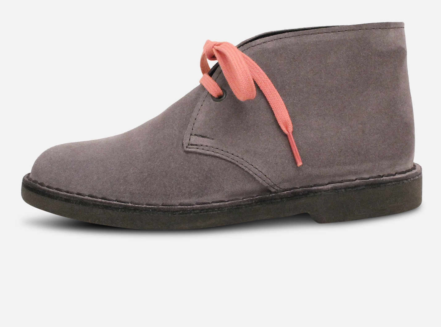 Grey Suede Womens Designer Italian Desert Boots