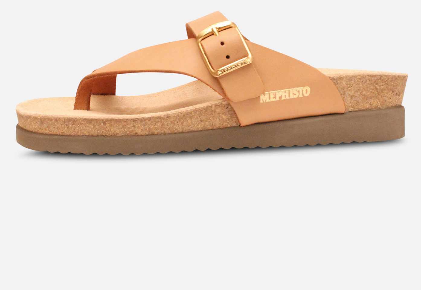 Mephisto Helen Sandals in Camel Nubuck Leather