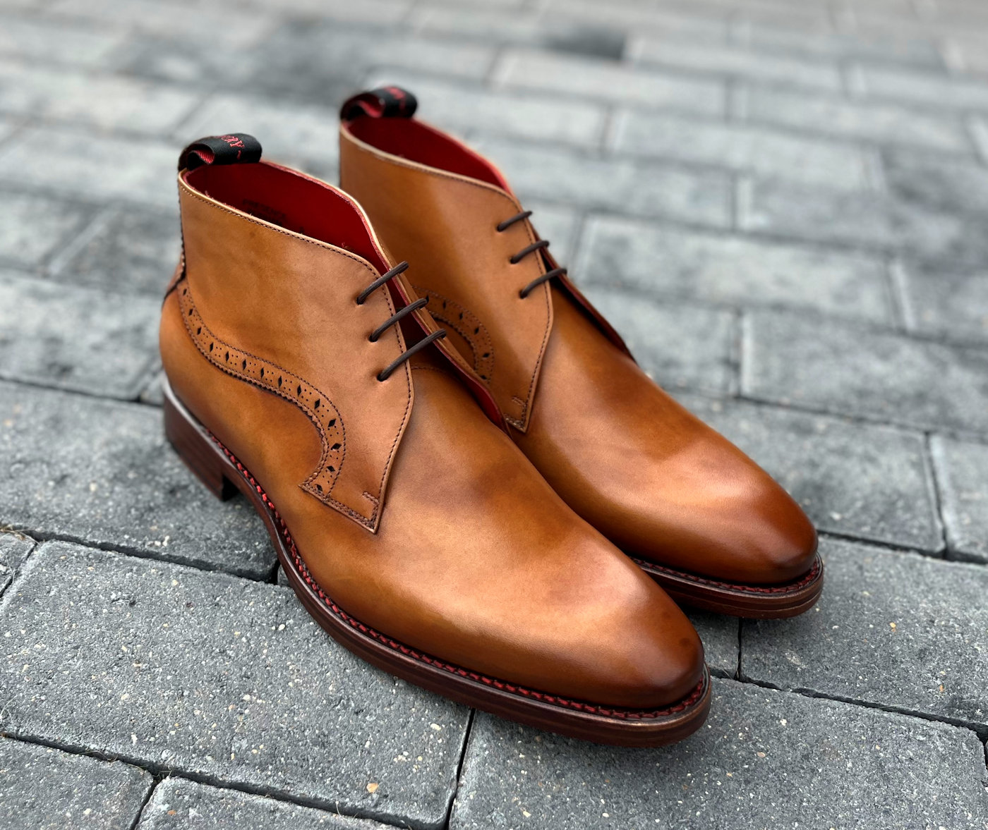 Jeffery West Premium Honey Tan Mens Chukka Boots