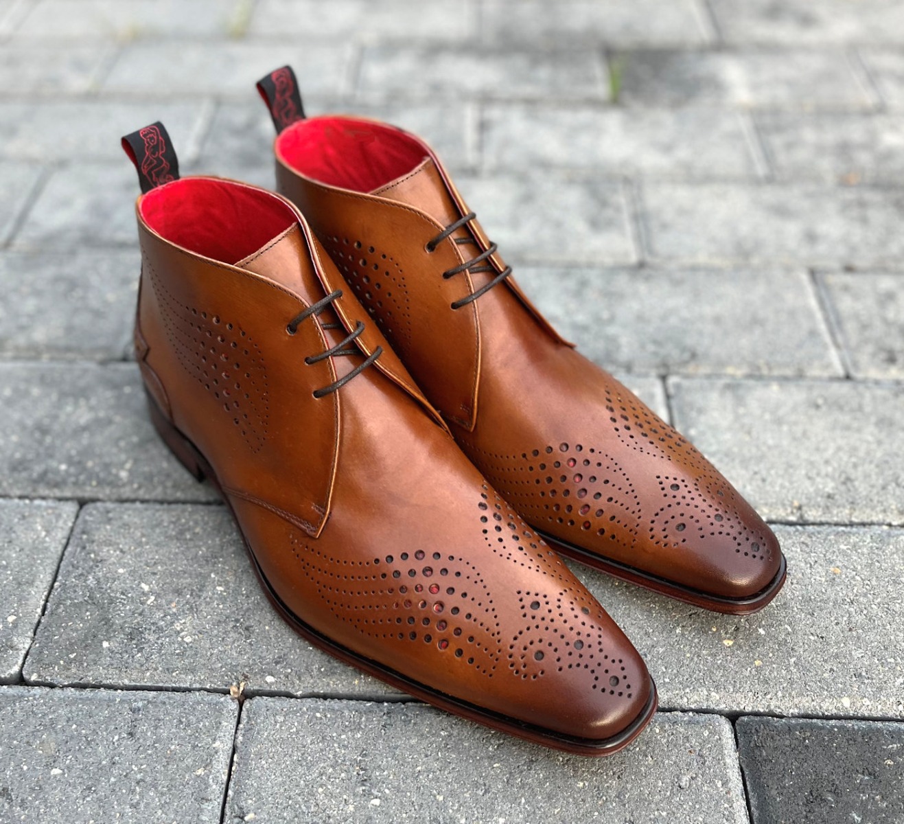 Jeffery West Freebird Wing Chukka Boots in Light Brown