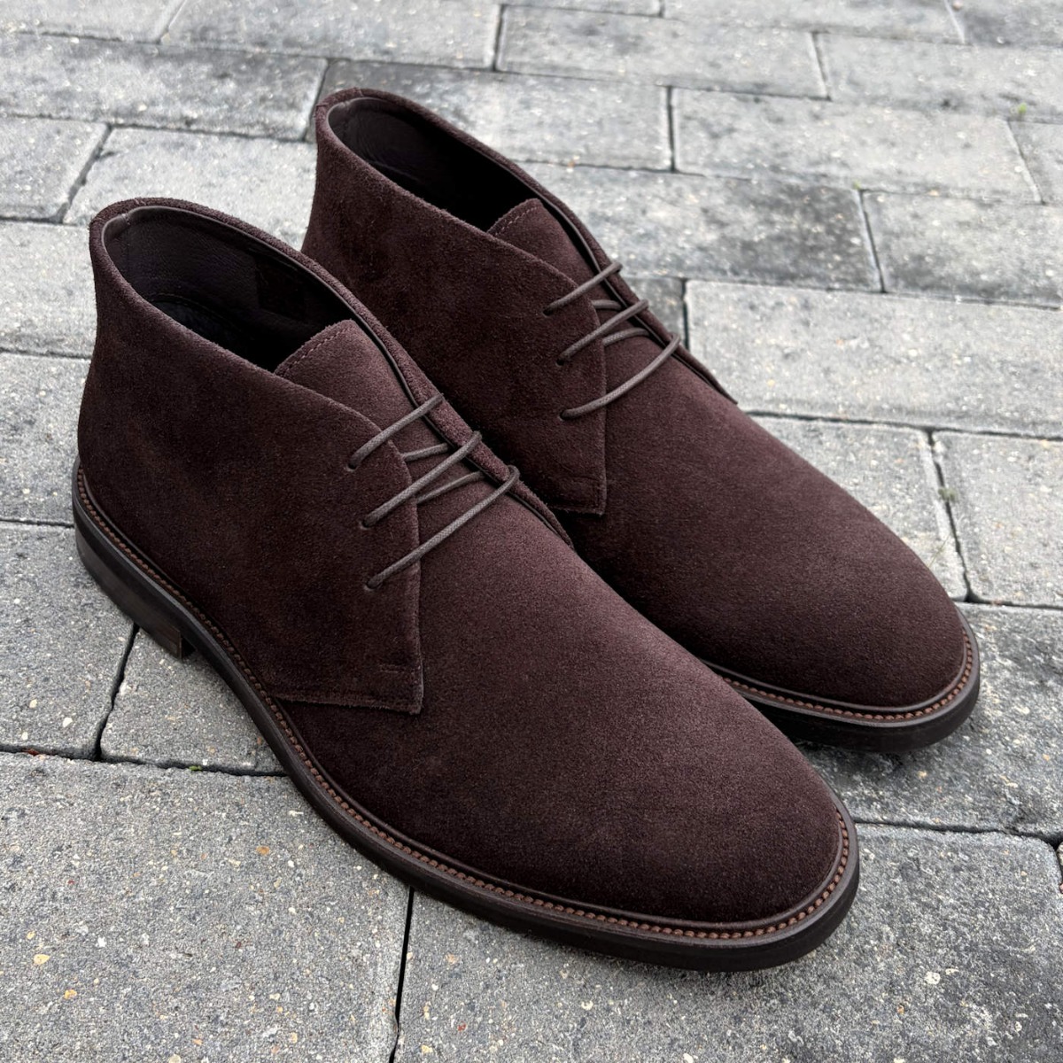John White Brown Suede Premium Rubber Sole Chukka Boots