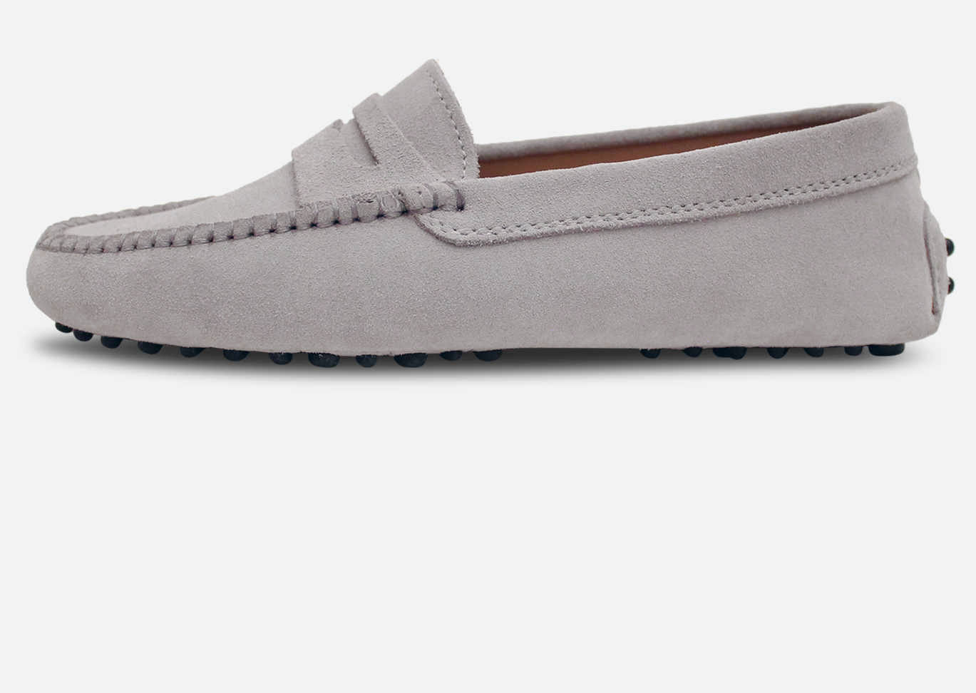 Light Grey Suede Italian Arthur Knight Driving Shoes