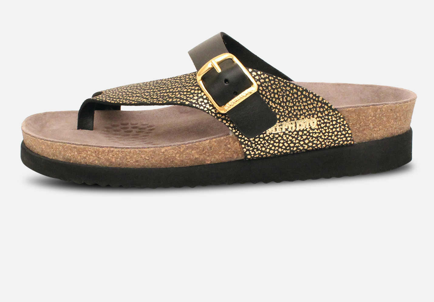 Mephisto Helen Black Gold Mix Womens Sandals