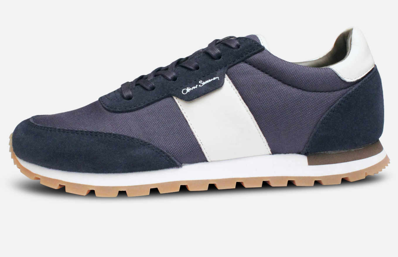 Oliver Sweeney Shurton II Navy Blue Suede Sneakers