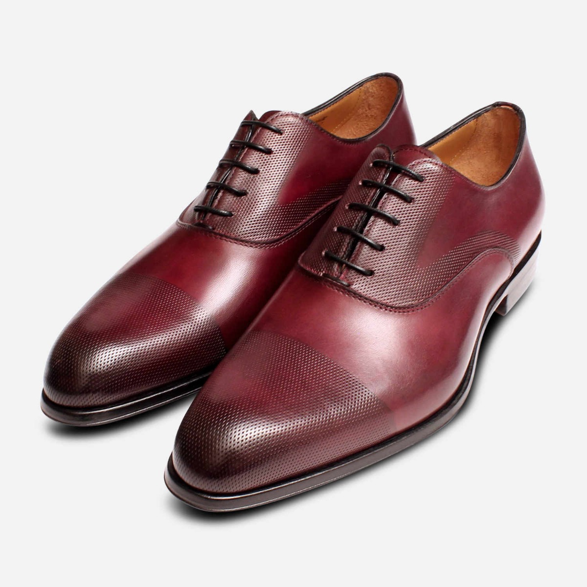 Oxblood Lace Up Italian Oxford Dress Shoes for Men Oxblood Lace Up Italian Oxford Dress Shoes for Men
