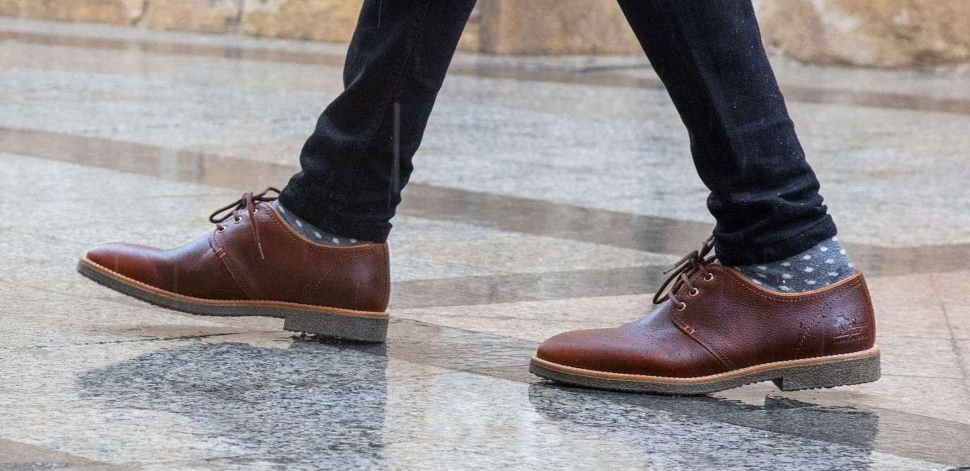 Panama Jack Mens Goodman Lace Up Shoes in Chestnut