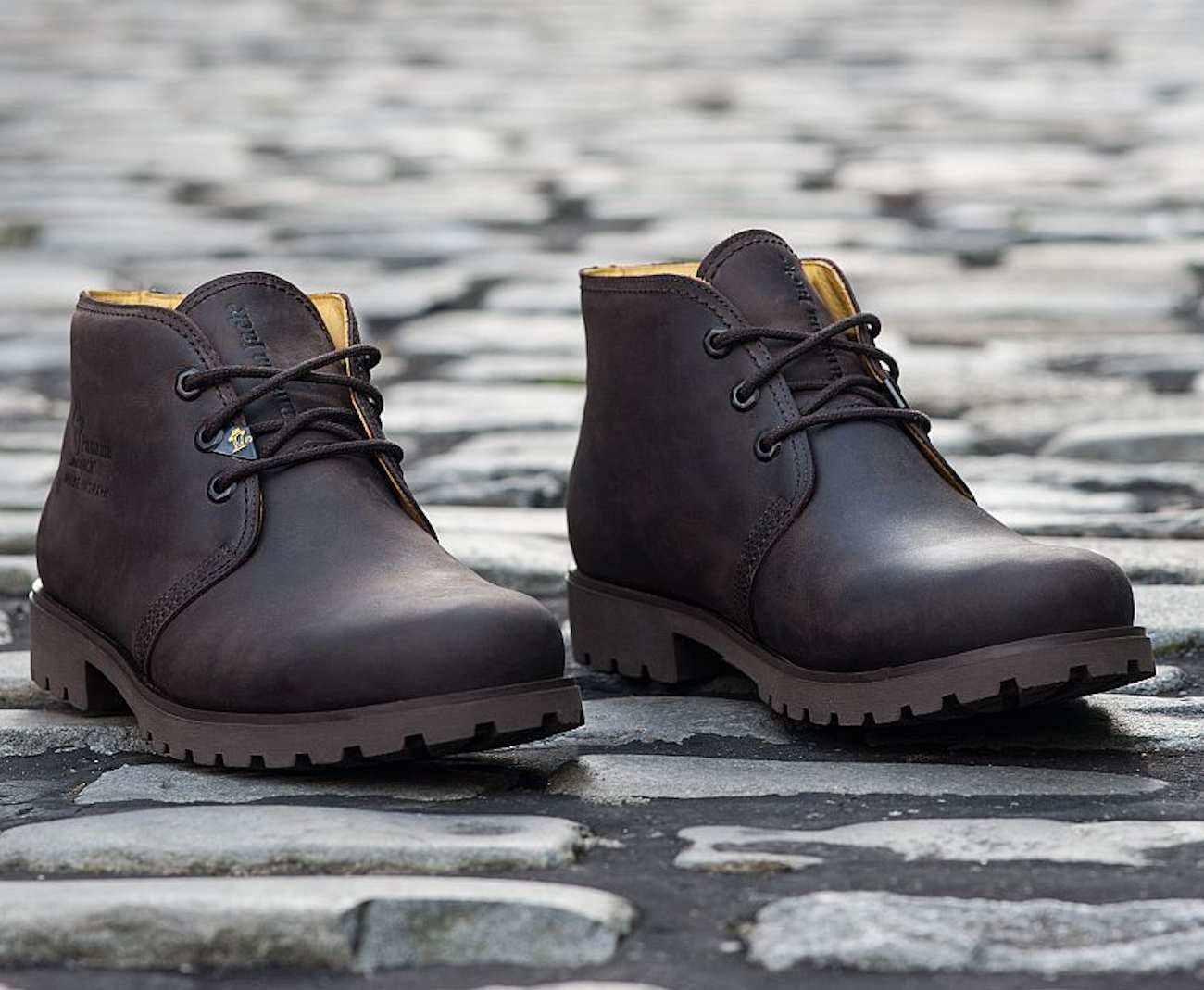 Miss Panama Jack Dark Brown Waxy Walking Boots