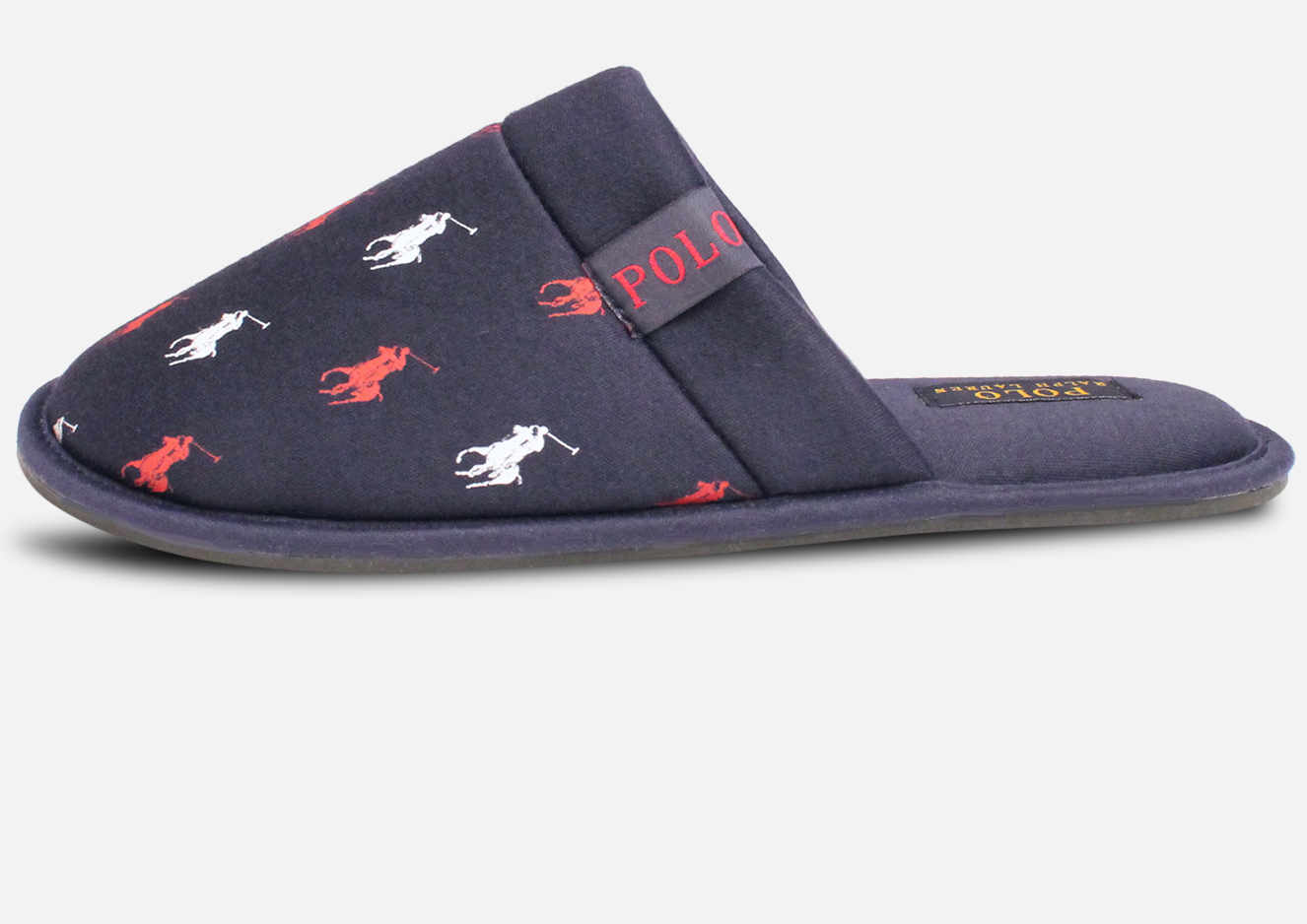 Ralph Lauren Polo Designer Navy Blue Summit Slippers