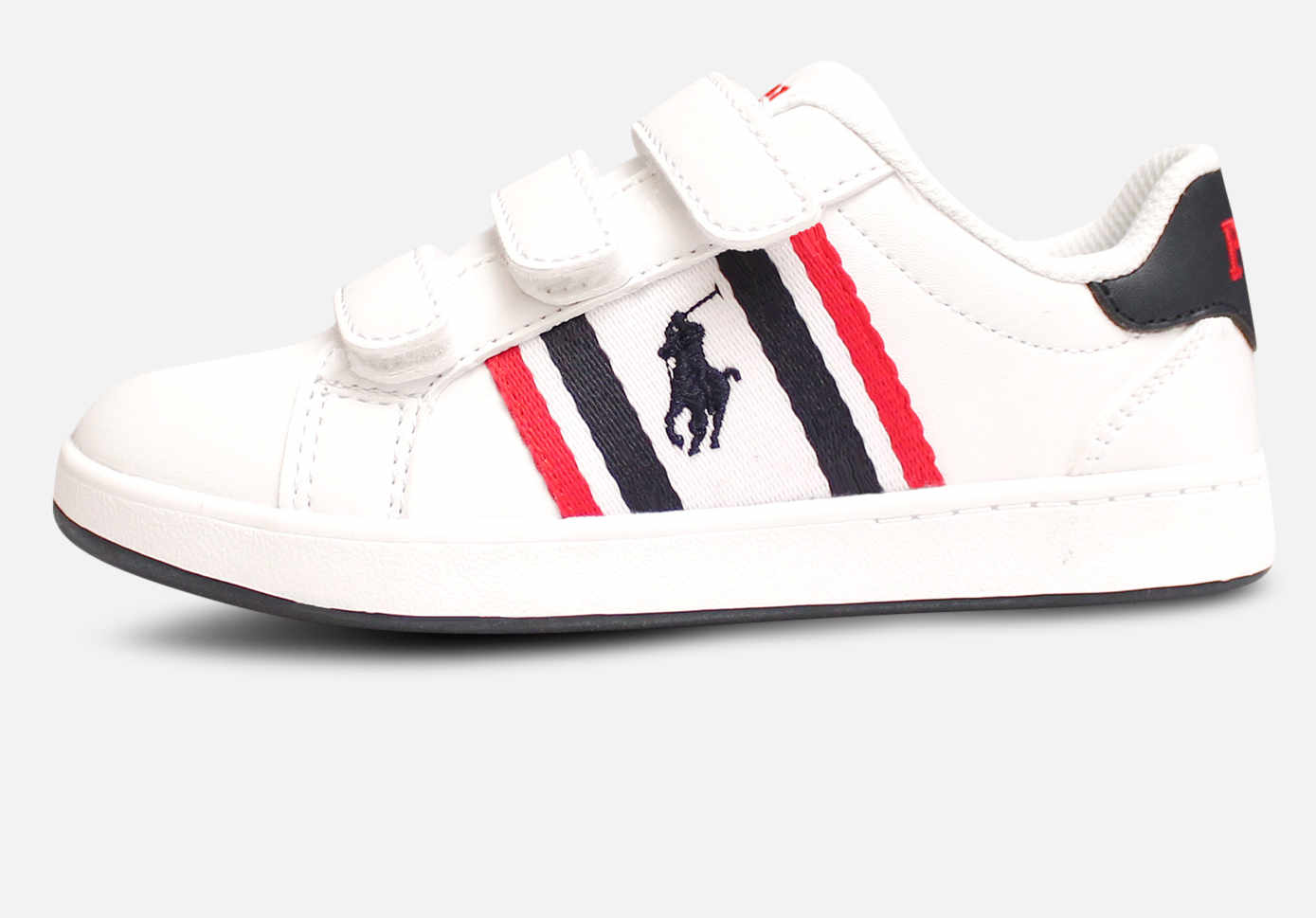 Ralph Lauren Polo Childrens Classic White Leather Shoes