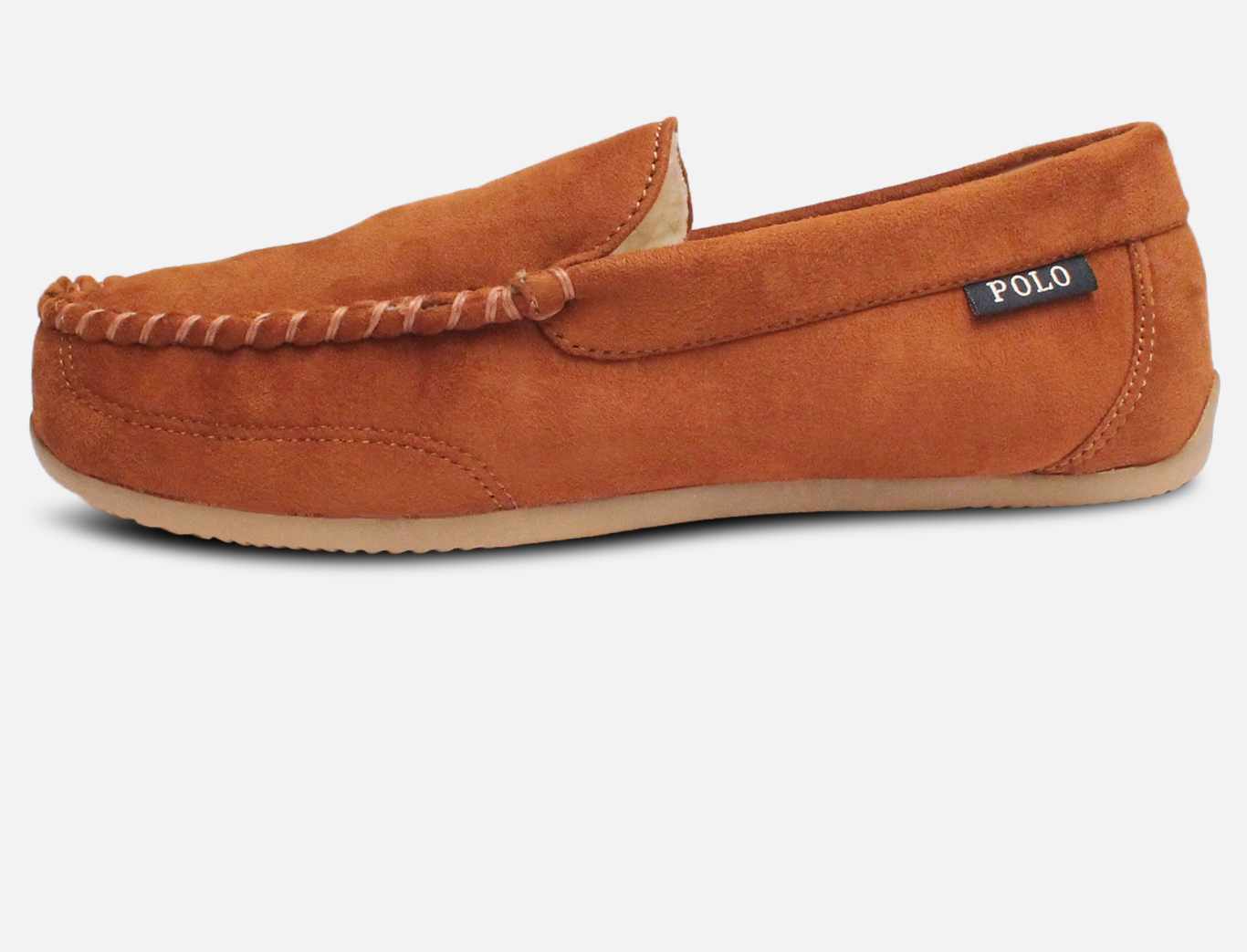 Ralph Lauren Declan II Mens Snuff Plaid Luxury Slippers