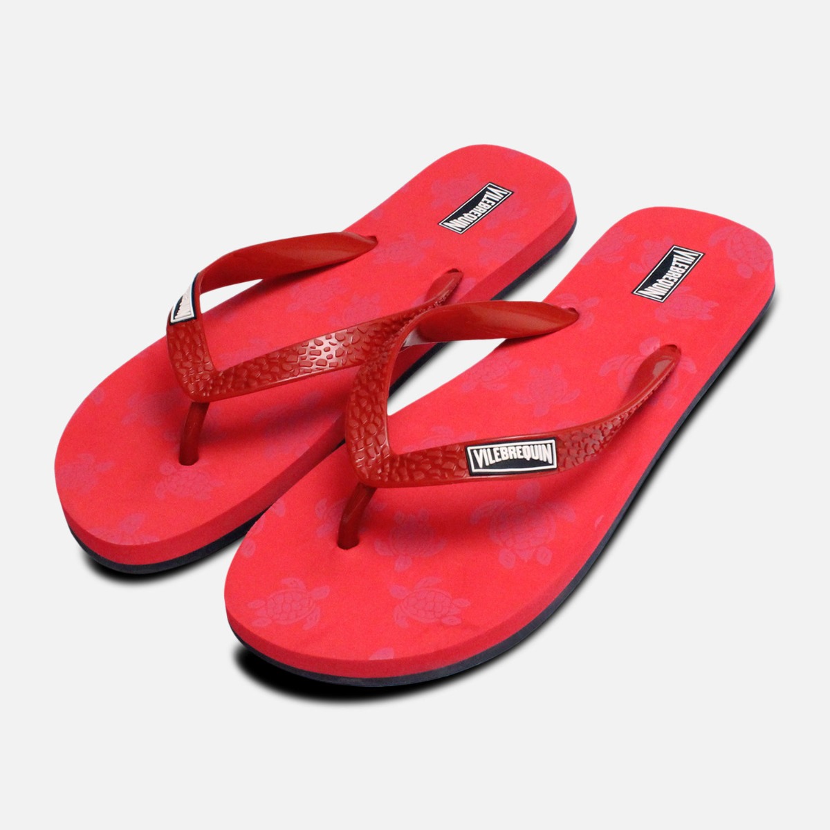 Vilebrequin Navy Flip-Flops with Red Rooster Detail Vilebrequin Sandals and Slides for Men | Lyst main image 4
