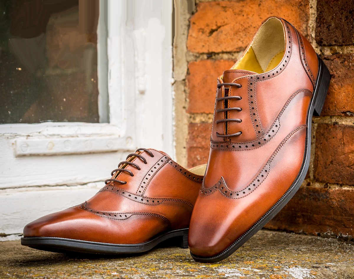 Steptronic Mens Brown Hastings Wingcap Oxford