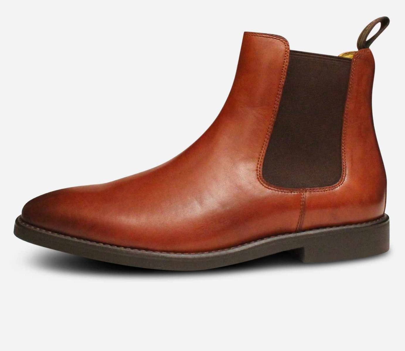 【SCENERITY】Square Chelsea boots Firenze Atelier Men's Matte Black Leather Square Toe Chelsea