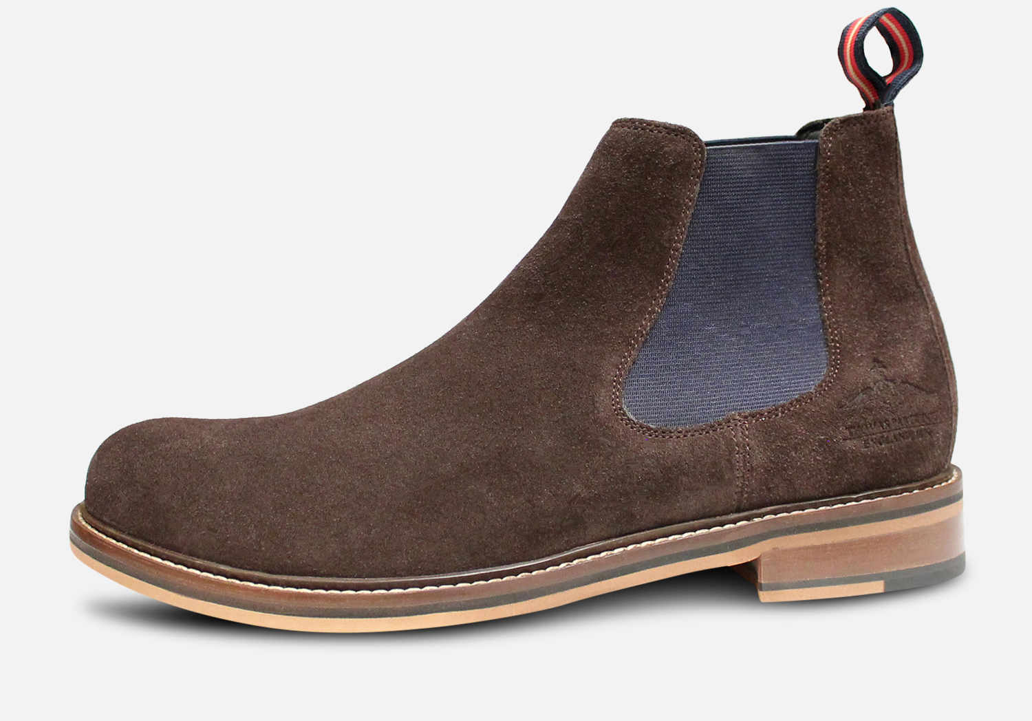 Thomas Partridge Chocolate Brown Suede Cranwell II Chelsea Boots